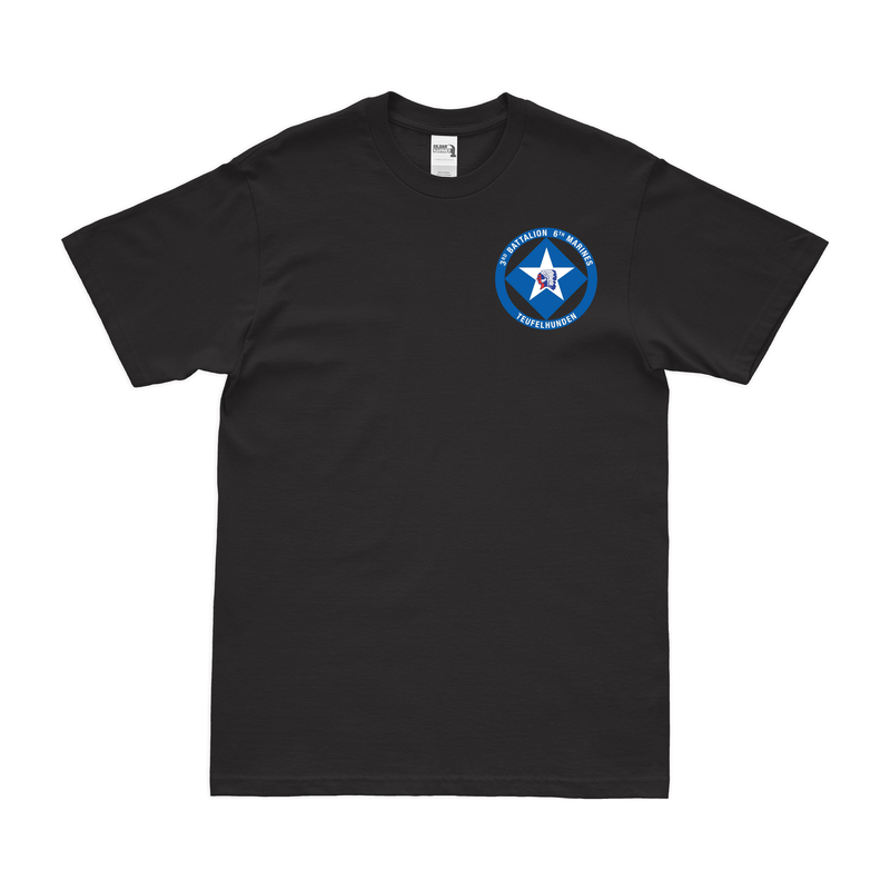 3/6 Marines Logo Left Chest Emblem T-Shirt