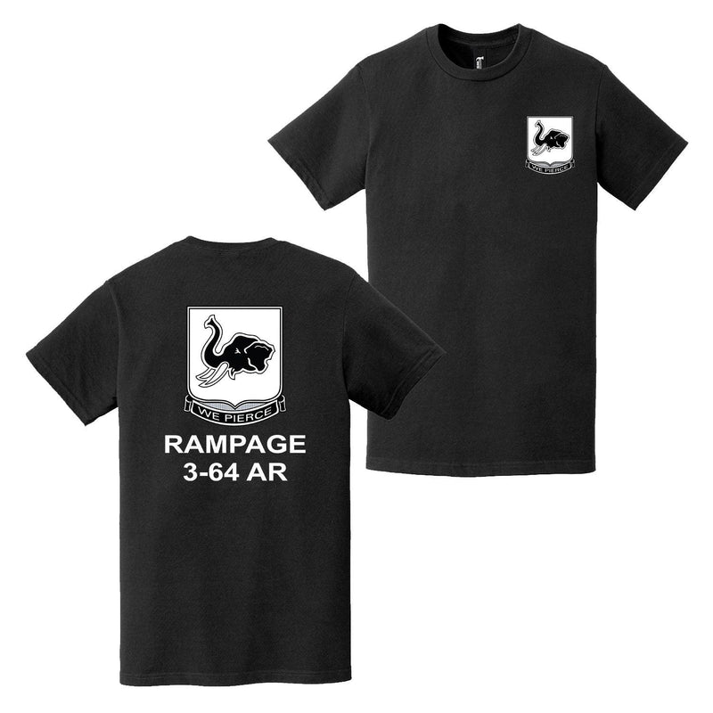 Double-Sided 3-64 Armor Regiment "Rampage" T-Shirt