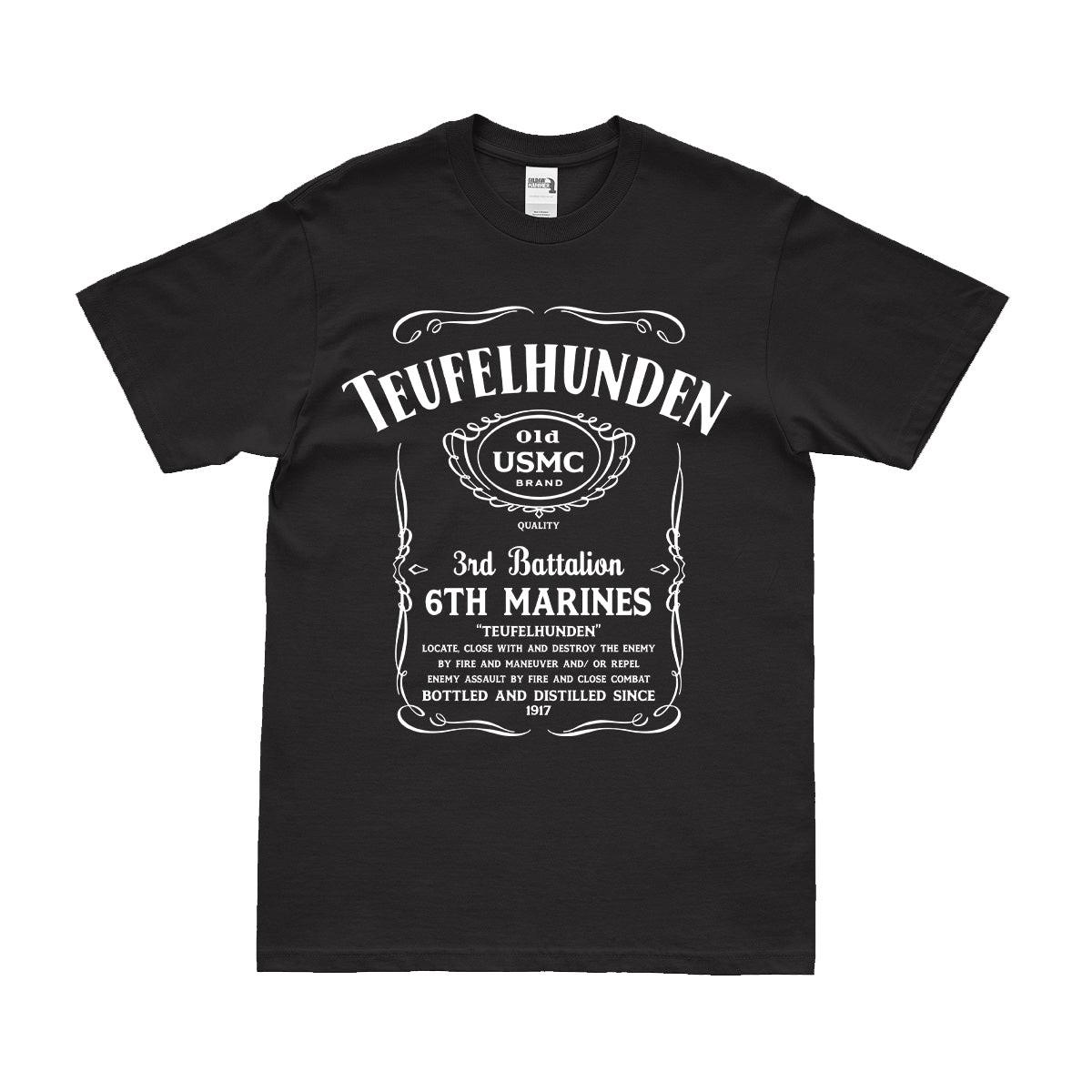3rd Battalion, 6th Marines (3/6 Marines) Whiskey Label T-Shirt Tactically Acquired   