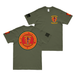 Double-Sided 3/7 Marines Combat Veteran T-Shirt Tactically Acquired Military Green Small 