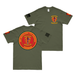 Double-Sided 3/7 Marines Veteran T-Shirt Tactically Acquired Military Green Small 