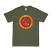 Vintage 3/7 Marines Unit Logo Emblem T-Shirt Tactically Acquired Military Green Distressed Small