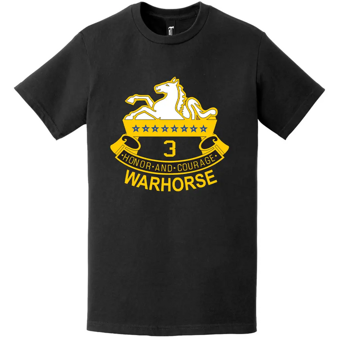 3-8 CAV Regiment "Warhorse" Unit Logo T-Shirt Tactically Acquired   