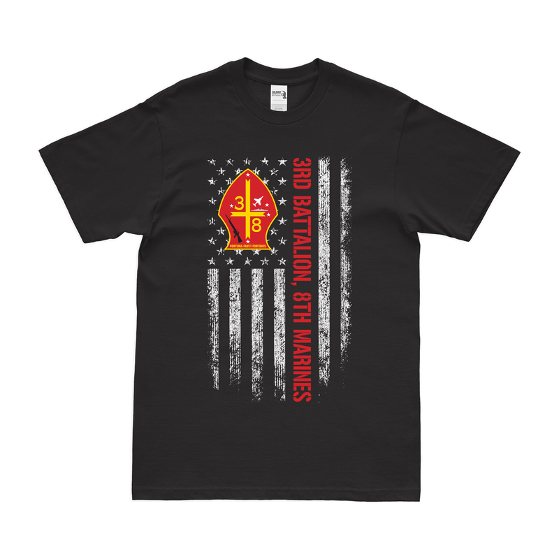 3/8 Marines American Flag T-Shirt
