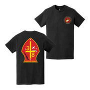 Double-Sided 3/8 Marines USMC Veteran T-Shirt Tactically Acquired   