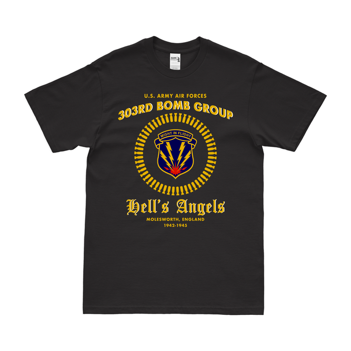 303rd Bombardment Group WW2 Legacy T-Shirt Tactically Acquired Black Clean Small