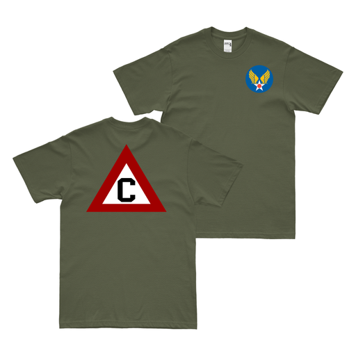 303rd Bomb Group Triangle-C Tail Code AAF T-Shirt Tactically Acquired Military Green Small 