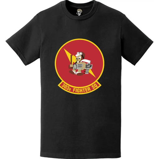 303rd Fighter Squadron (303rd FS) 'KC Hawgs' Logo Emblem T-Shirt Tactically Acquired   