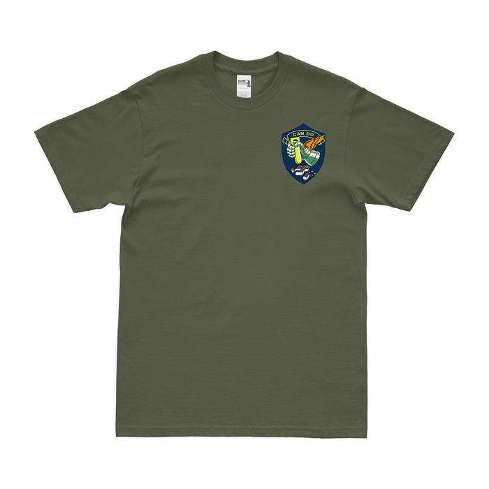 305th Bomb Group WW2 Left Chest Emblem T-Shirt Tactically Acquired Military Green Small 