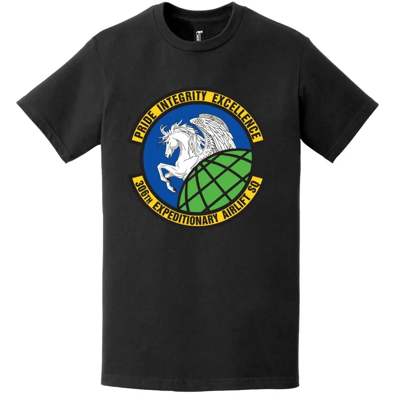 306th Expeditionary Airlift Squadron Logo Emblem T-Shirt