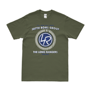 307th Bomb Group "The Long Rangers" Legacy T-Shirt Tactically Acquired Military Green Distressed Small
