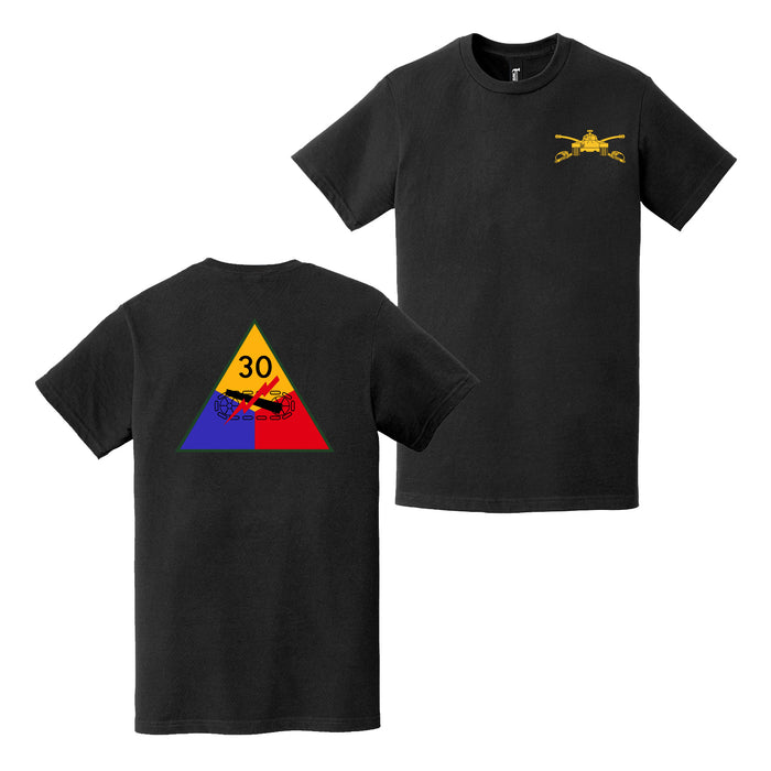 Double-Sided 30th Armored Division Insignia Logo T-Shirt Tactically Acquired   