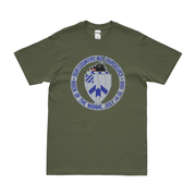 U.S. Army 30th Infantry Regiment Unit Logo Emblem T-Shirt Tactically Acquired Military Green Distressed Small