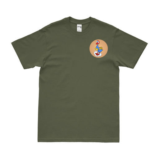 311th Bomb Squadron WW2 Left Chest Emblem T-Shirt Tactically Acquired Military Green Small 