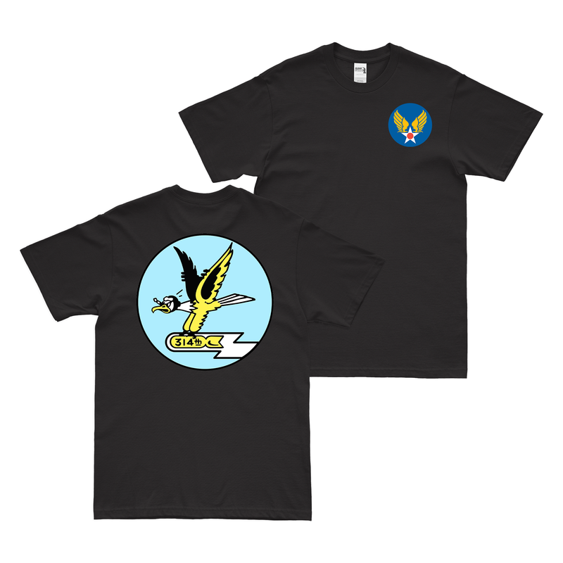 Double-Sided 314th Bombardment Squadron WW2 T-Shirt