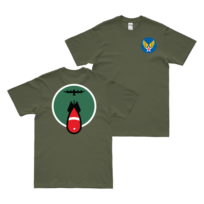 Double-Sided 316th Bombardment Squadron WW2 AAF T-Shirt Tactically Acquired Military Green Small 