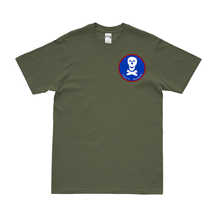 319th Bomb Squadron Left Chest Emblem T-Shirt Tactically Acquired Military Green Small 