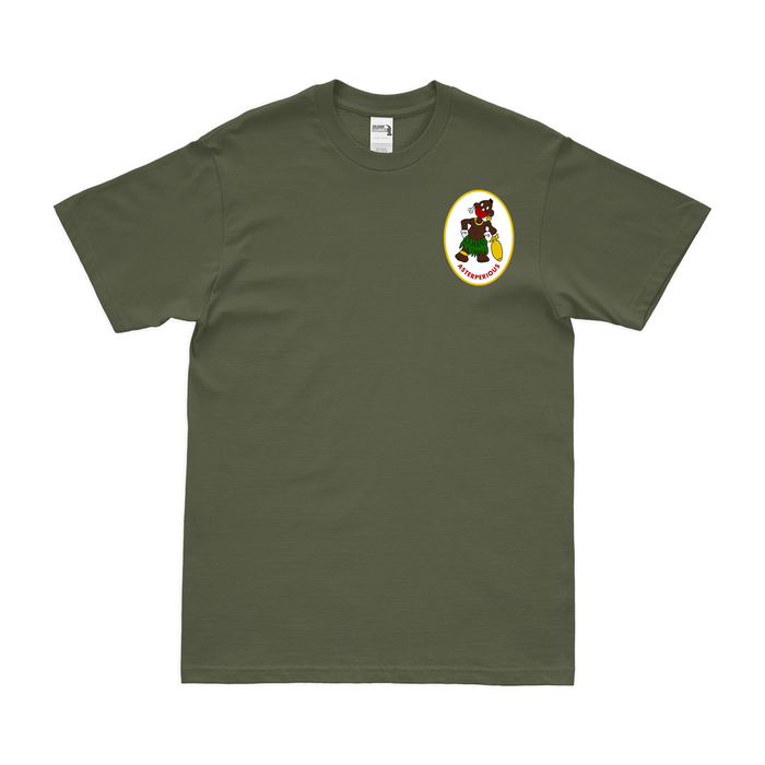 319th Bombardment Squadron Left Chest Emblem T-Shirt Tactically Acquired Military Green Small 