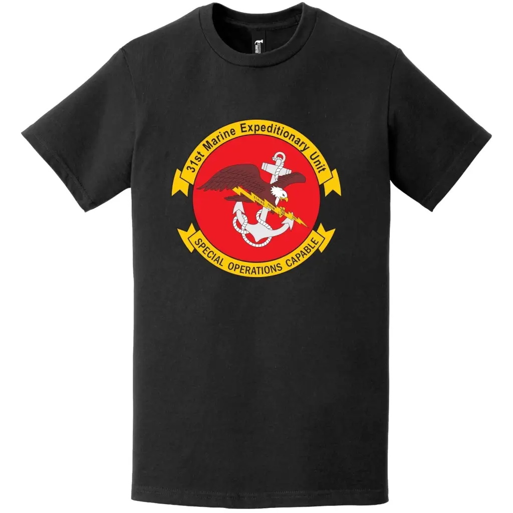 31st Marine Expeditionary Unit (31st MEU) Logo Emblem T-Shirt Tactically Acquired   
