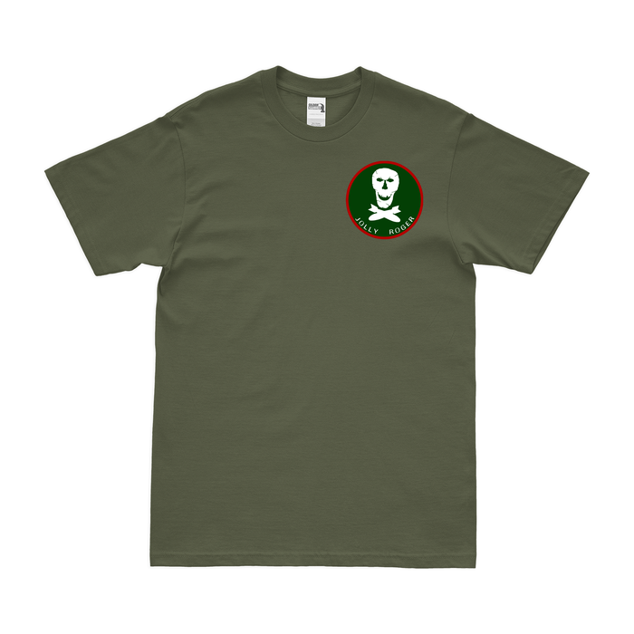 321st Bomb Squadron Left Chest Emblem T-Shirt Tactically Acquired Military Green Small 