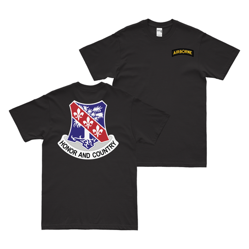 Double-Sided 327th Infantry Regiment T-Shirt Tactically Acquired Black Small 