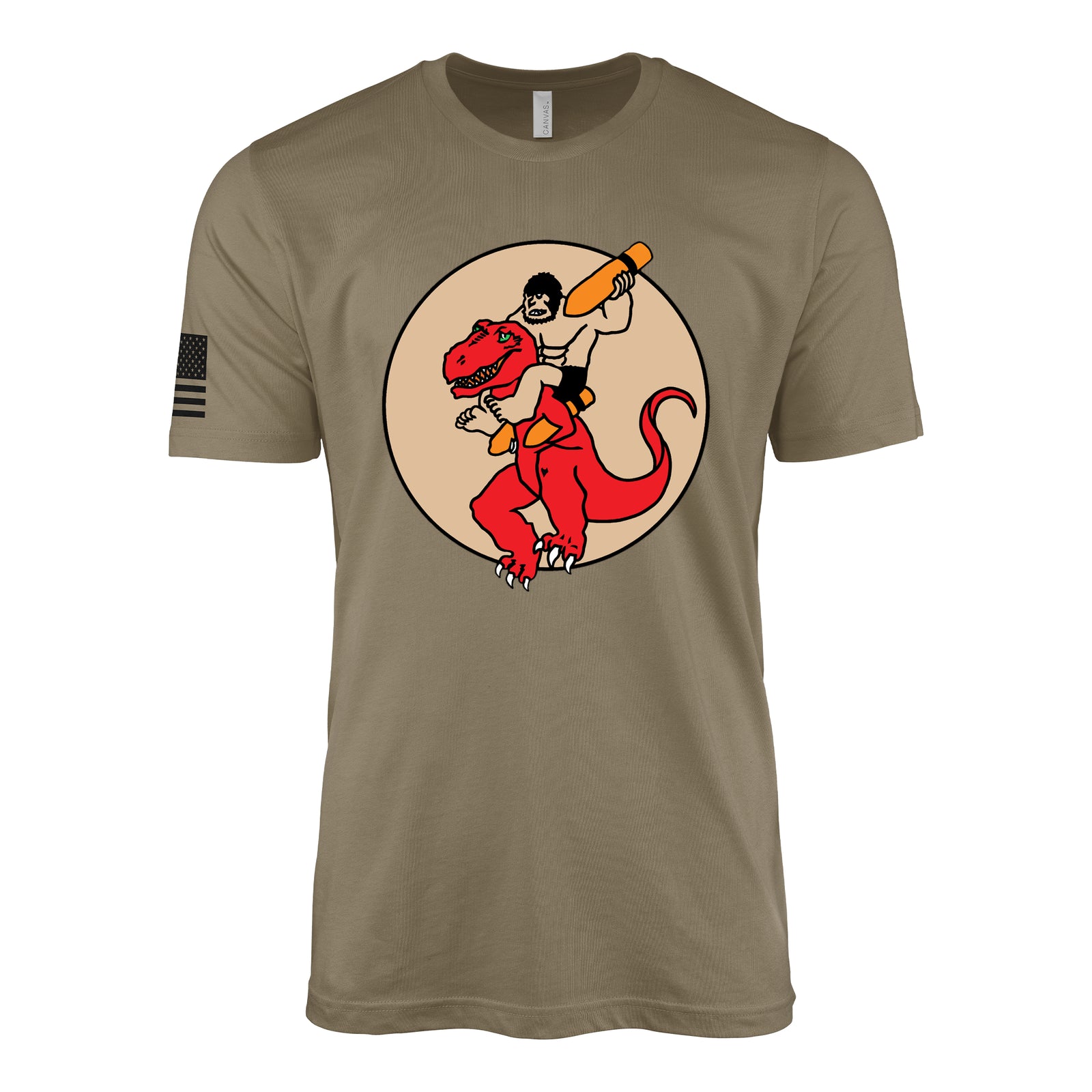 327th Bombardment Squadron, 92nd Bomb Group T-Shirt - Coyote Brown