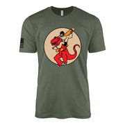 327th Bombardment Squadron, 92nd Bomb Group T-Shirt - Military Green