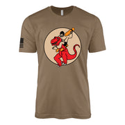 327th Bombardment Squadron, 92nd Bomb Group T-Shirt - Woodland Brown