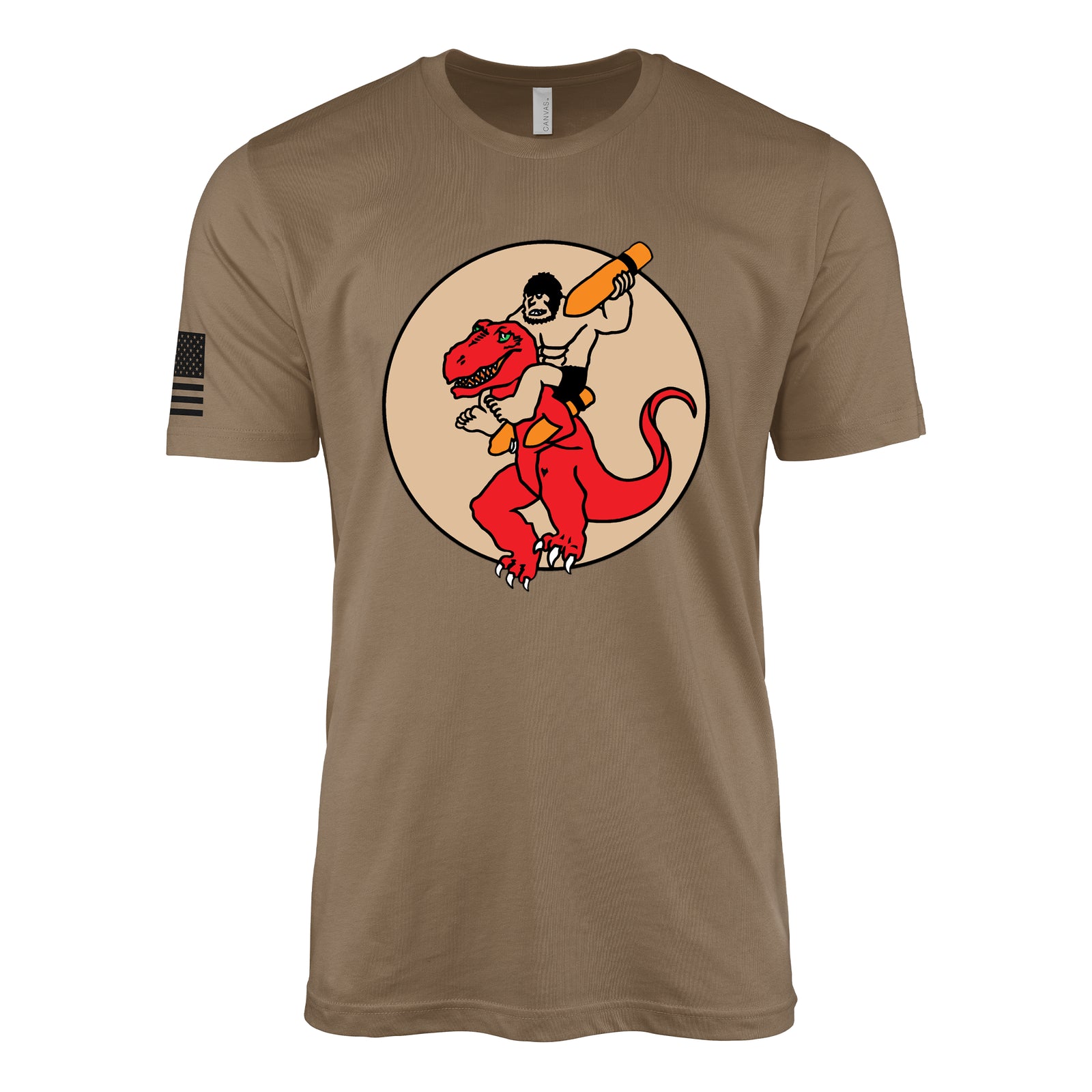327th Bombardment Squadron, 92nd Bomb Group T-Shirt - Woodland Brown