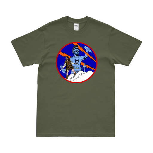 328th Fighter Squadron WW2 Logo T-Shirt Tactically Acquired Military Green Clean Small