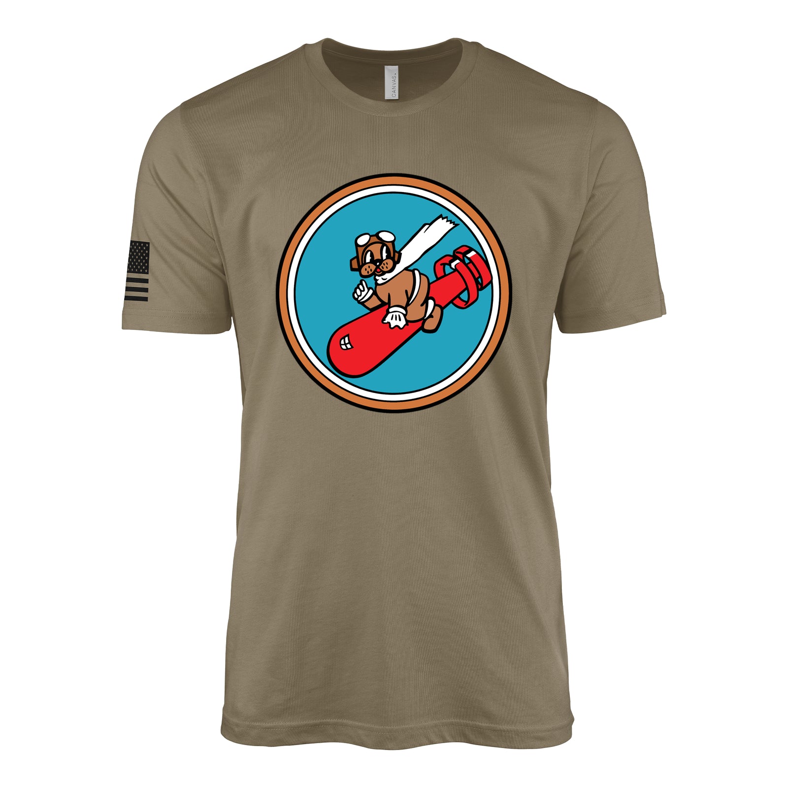 329th Bombardment Squadron, 467th Bomb Group T-Shirt - Coyote Brown