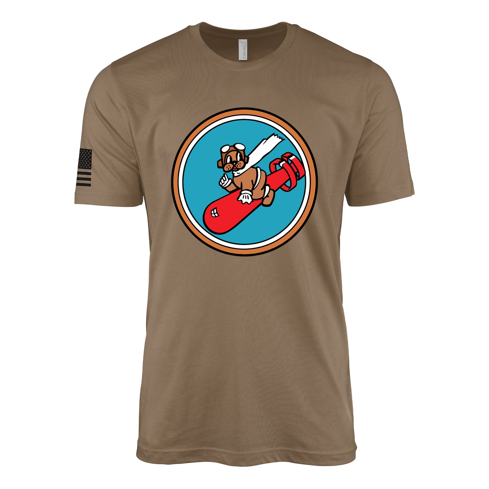 329th Bombardment Squadron, 467th Bomb Group T-Shirt - Woodland Brown