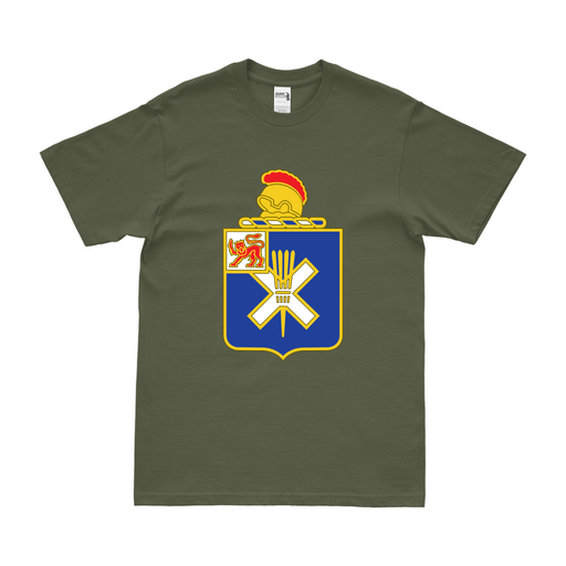 U.S. Army 32nd Infantry Regiment Logo Emblem T-Shirt Tactically Acquired Military Green Clean Small