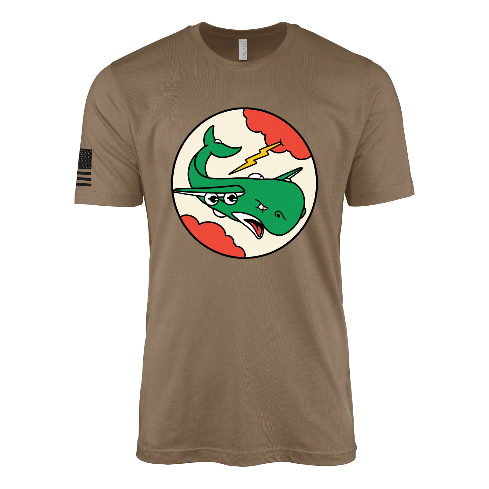 330th Bombardment Squadron, 467th Bomb Group T-Shirt - Woodland Brown