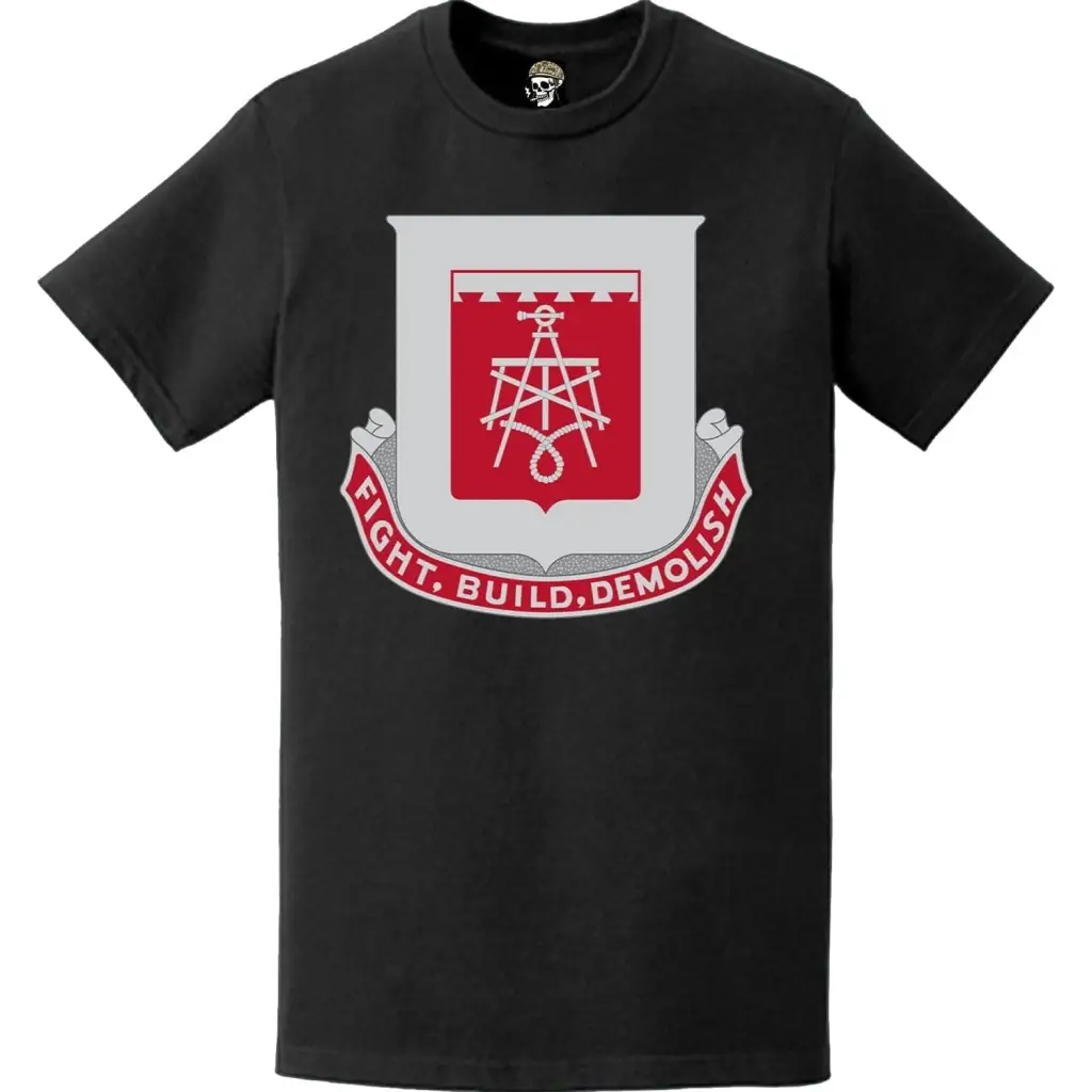 330th Engineer Battalion Logo Emblem T-Shirt Tactically Acquired   