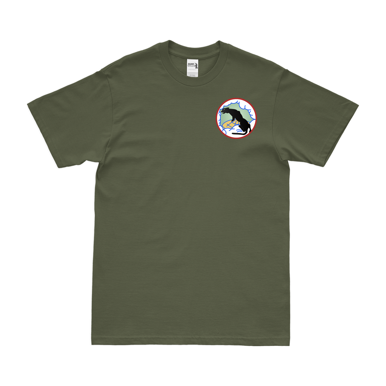 331st Bomb Squadron Left Chest Emblem T-Shirt Tactically Acquired Military Green Small 
