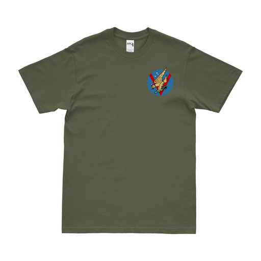 333rd Bomb Squadron Left Chest Emblem T-Shirt Tactically Acquired Military Green Small 