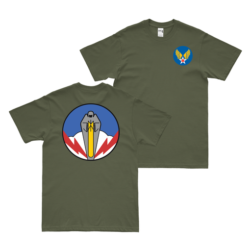 Double-Sided 334th Bombardment Squadron WW2 T-Shirt Tactically Acquired Military Green Small 