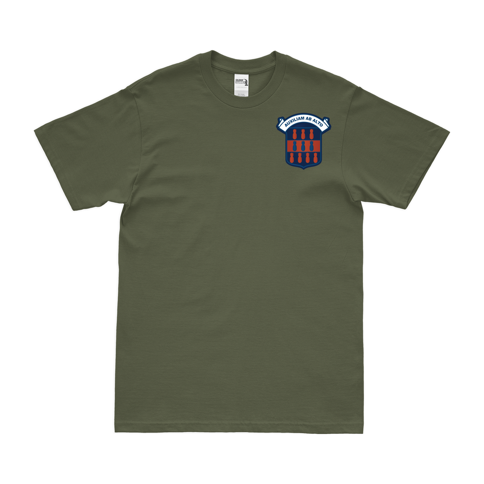 334th Bomb Group Left Chest Emblem T-Shirt Tactically Acquired Military Green Small 
