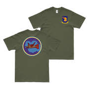 Double-Sided 337th Bombardment Squadron T-Shirt Tactically Acquired Military Green Small 
