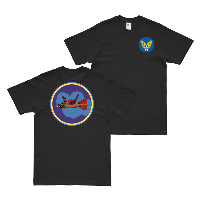 Double-Sided 337th Bombardment Squadron WW2 T-Shirt Tactically Acquired Black Small 