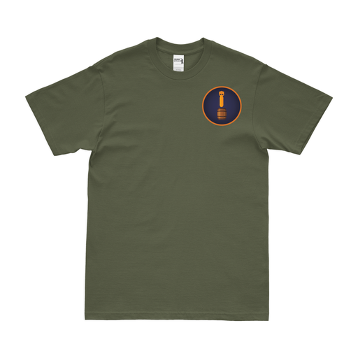 338th Bombardment Squadron Left Chest Emblem T-Shirt Tactically Acquired Military Green Small 