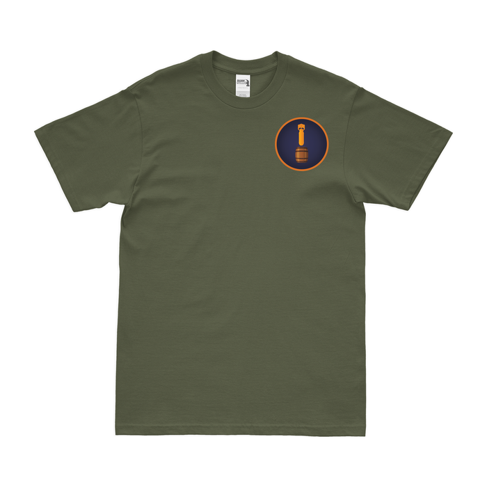 338th Bombardment Squadron Left Chest Emblem T-Shirt Tactically Acquired Military Green Small 