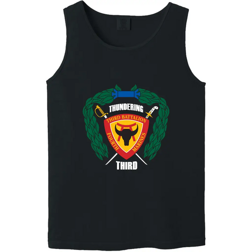 3/4 Marines Unit Logo Emblem Tank Top Tactically Acquired   