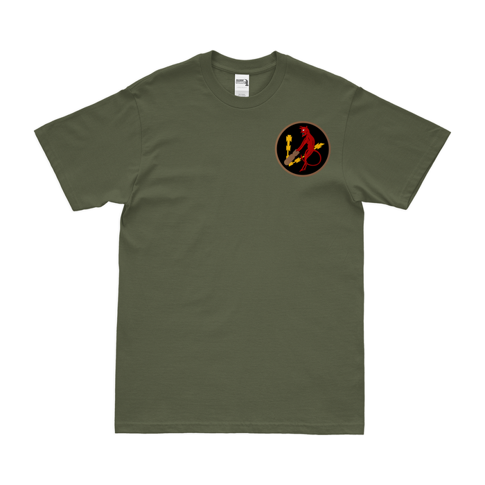 348th Bomb Squadron Left Chest Emblem T-Shirt Tactically Acquired Military Green Small 