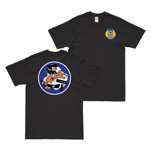 Double-Sided 349th Bombardment Squadron Emblem T-Shirt Tactically Acquired Black Small 