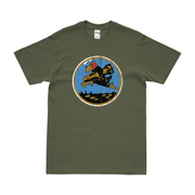351st Bombardment Squadron Logo WWII T-Shirt Tactically Acquired Military Green Distressed Small