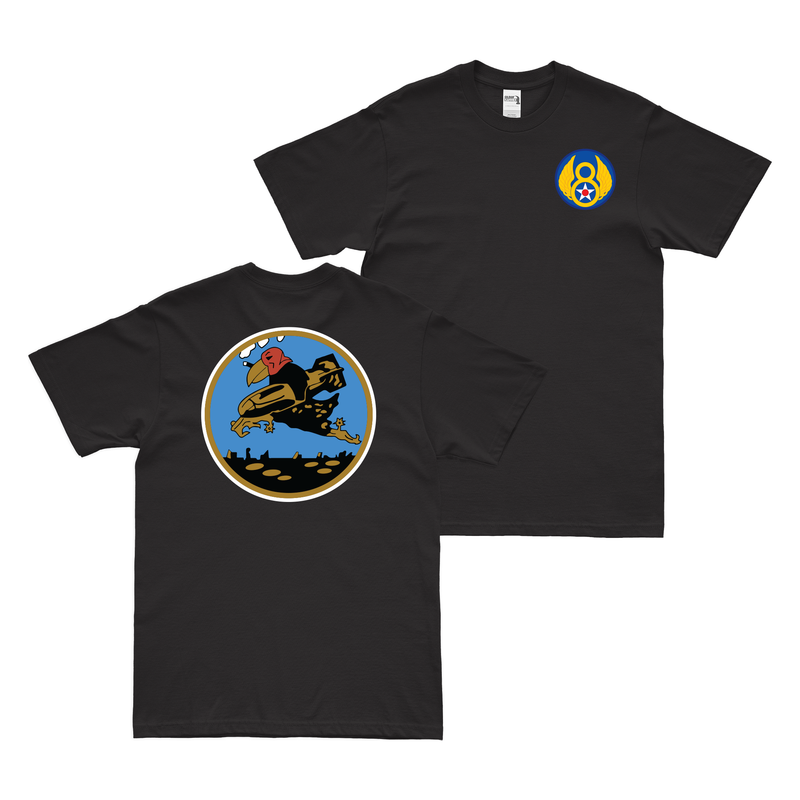Double-Sided 351st Bombardment Squadron Logo WW2 AAF T-Shirt
