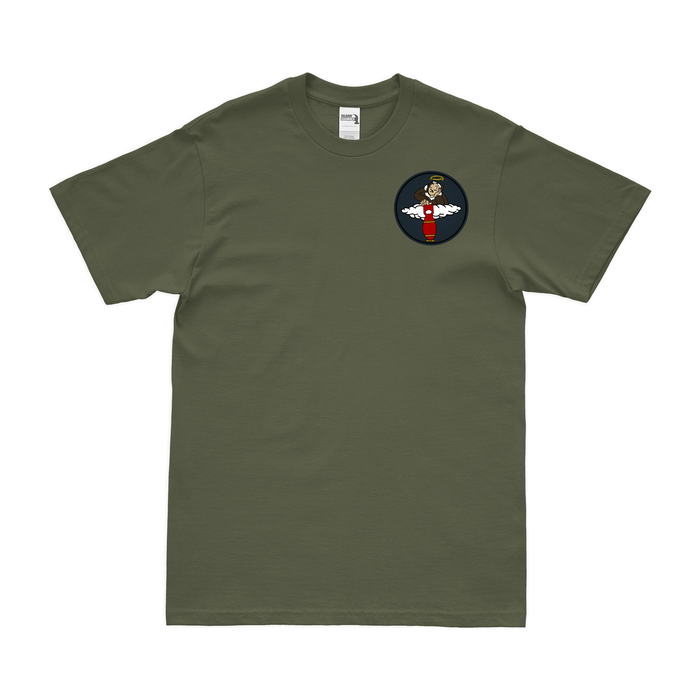 358th Bomb Squadron WW2 Left Chest Emblem T-Shirt Tactically Acquired Military Green Small 