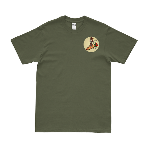 360th Bomb Squadron WW2 Left Chest Emblem T-Shirt Tactically Acquired Military Green Small 